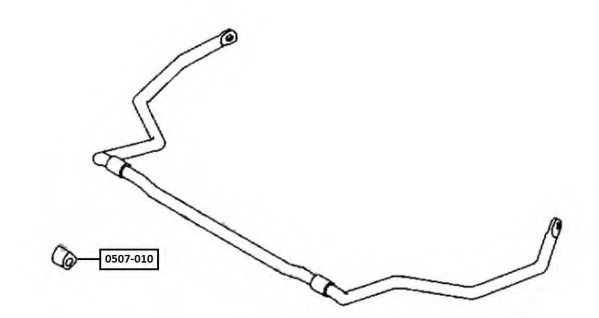 ASVA 0507-010 Bearing Bush, stabiliser